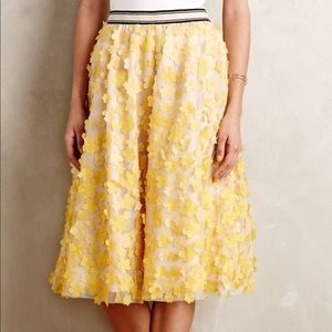 ANTHROPOLOGIE Pallavi Mohan Buttercup Tulle skirt